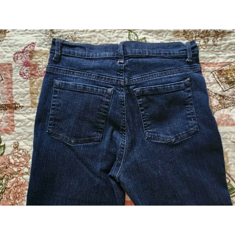 Gloria Vanderbilt Amanda Womens Straight Leg High-Rise Jeans Pants Blue 8‎ Short